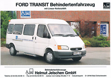 Prospekt Ford Transit Behindertenfahrzeug Jelschen Linear-Rollstuhllift YF1