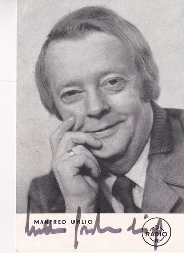 Autogramm manfred uhlig - autogramm,