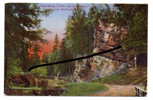 Elgersburg goethefelsen - ak,