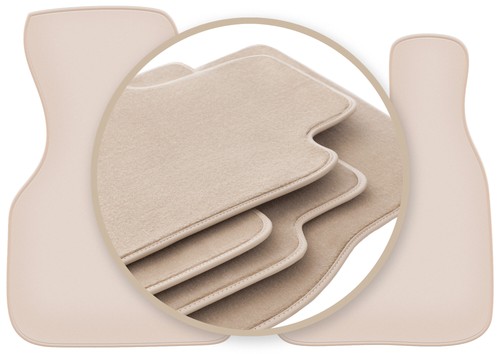 Beige premium fußmatten - beige, premium-fußmatten