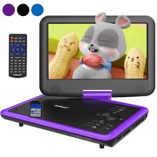 11,5'' Tragbarer DVD-Player mit 9,6'' Drehbarem HD-Display 6h Akkulauf Zonenfrei