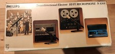 PHILIPS N 8308 Electret HiFi Mikrofon mit Kugelcharakteristik++Batterie neu