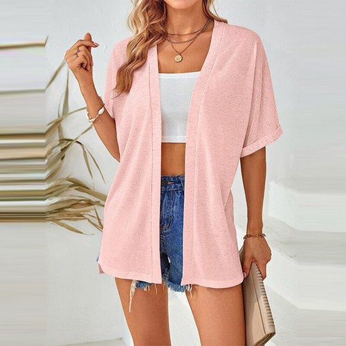 Damen strickjacke kurzarm hemd - damen,
