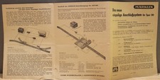 Märklin Bedienungsanleitung Das neue einpolige Anschlußsystem 1950