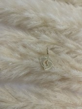 585 GOLD Anhänger Doppelfüsse.Füße Anhänger+Etikett.14KT aus Gelbgold