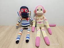 2 × SOHS - HickUps / Sockenaffe - Pink / Bunt 45 cm 