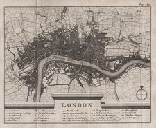 London city Plan map Karte