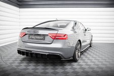 Heck Ansatz Diffusor passend für Audi A5 S-Line Coupe 8T Facelift (Doppelauspuff