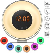 fukkie Lichtwecker - 7 Farben Wake-Up Licht Wecker, Tageslichtwecker