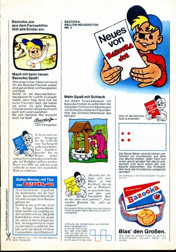 Bazooka bubble gum - gum, --