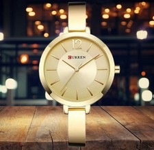 Damen Quarz Uhr💍Damen Armbanduhr Gold Quarzuhr Damen Schmuck Elegant 