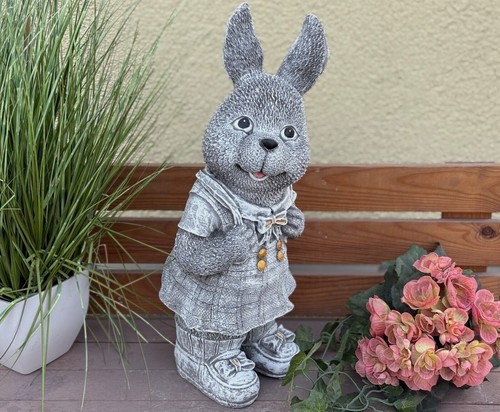 Steinfigur hase rosi cm - steinfigur,
