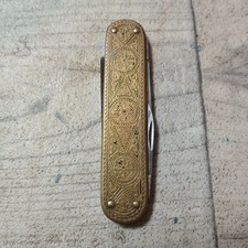 Altes Taschenmesser GML Leegebruch Ornamente Verziert Rarität DDR Sammler Deko