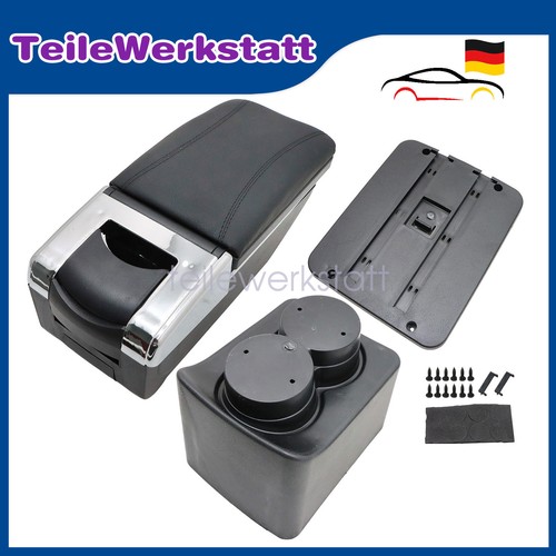 Mittelkonsole leder schwarz - leder,