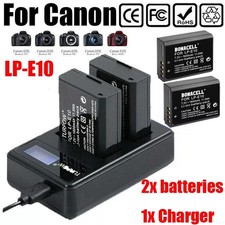 2x 2800mAh LP-E10 Akku +