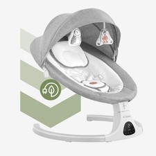 Babywippe mit Fernbedienung & Bluetooth Musik Elektrische Wippe Babyschaukel