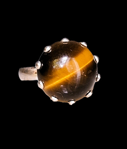 Ring silber 835 - ring, tigerauge