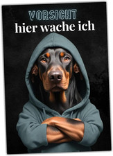 Hundeschild Vorsicht Dobermann Dobi Dog Türschild