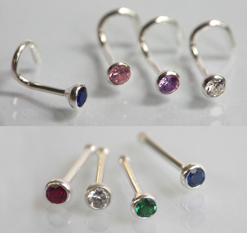 925 echt silber nasenpiercing - echt,