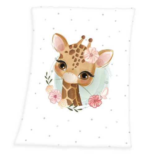 Flauschdecke giraffe 75x100 - flauschdecke,