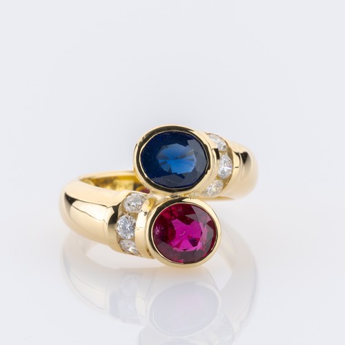 Ring aus 750er gelbgold mit - ring,