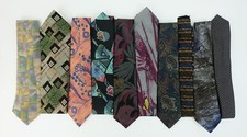 Konvolut Vintage Krawatten 70er bis 90er Jahre z. T. mit wilden Mustern