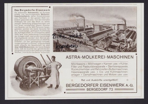 Bergedorf werbung 1910 - bergedorf,,