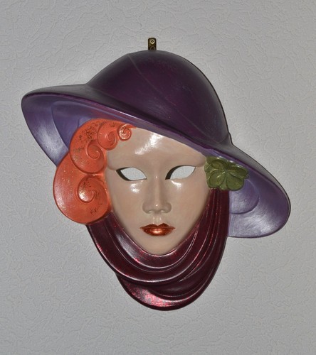 Wanddekoration keramikmaske - wanddekoration,