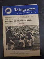 Karlsruher SC : Hertha BSC Berlin 18.4.1964 Programm Bundesliga DFB Original