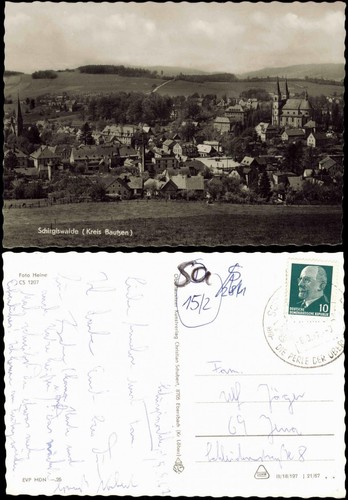 Ansichtskarte schirgiswalde - ansichtskarte,