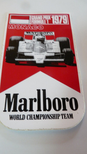 Ein werbeaufkleber marlboro - ein,