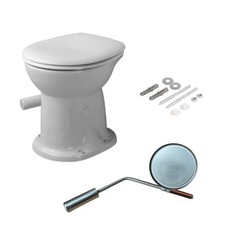 Duravit Duraplus Trockenklosett Klappengarnitur Befestigung Stand-WC Garten