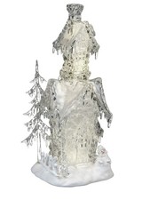 Dekoobjekt haus mit schnee - haus,