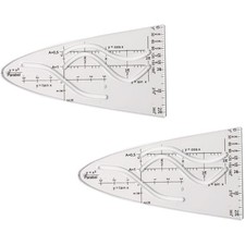 2 Stück Parabelschablone
