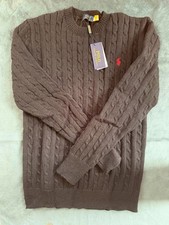 Polo Ralph Lauren Herren Pullover, Größe M, Schwarz, Zopfmuster