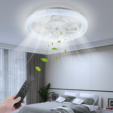 86W Deckenventilator Beleuchtung Timer Leiser Wohn LED Zimmer Schlaf Lüfter Fan