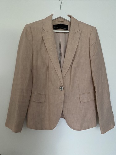 Zara lino leinen blazer - zara,