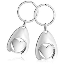 2x Schlüsselanhänger Herz im