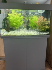Aquarium 120l Komplett Set mit LED Licht , Filterpumpe , Unterschrank, Zubehör