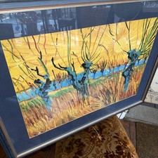 Kunstdruck Vincent van Gogh - Weiden Im Sonnenuntergang