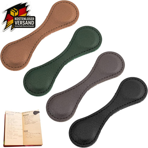 Magnetisches lesezeichen leder - magnetisches,