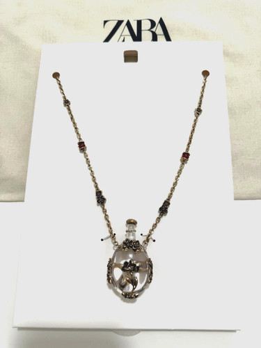 Zara metallkette mit blumen - metallkette, &