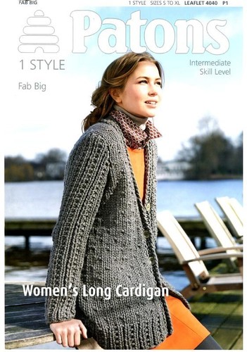 Patons damen langer cardigan - patons,