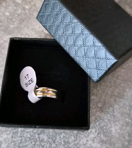 Titanring vergoldet - , +