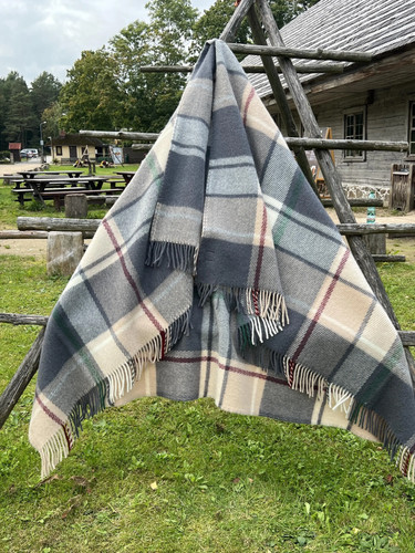 Klippan wolldecke grau - klippan,