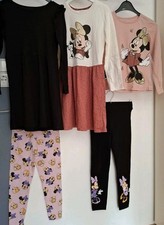 ❤ H&M C&A Minnie Mouse Paket T-Shirt Leggings Kleid Gr 122-128 GEPFLEGT ❤