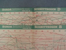 Burda International Frühling 88 Schnittmusterbogen A B C D 