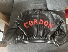 Cordon Lederjacke Schwarz Größe L Herren Vintage 90er Retro Lederjacke [Selten] 