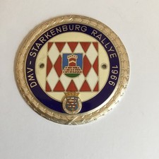 Alte Plakette 1966 Grill Badge Oldtimer  DMV - Starkenburg Rallye 1966