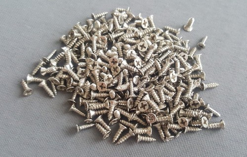 Micro silber schrauben 8mm - silber,